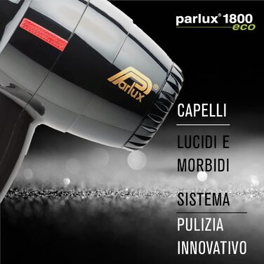 Фен професійний Parlux 1800, чорний, для волосся