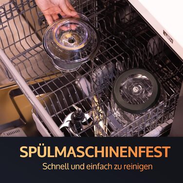 Електричний подрібнювач JAP Multi Chop 400Вт з 6 титановими лезами, універсальний кухонний комбайн-блендер
