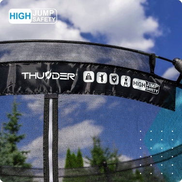 Дитячий домашній батут Thunder з захисною сіткою, 140 см (4.5FT)