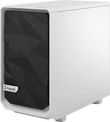 Корпус Fractal Design Meshify 2 Nano White TG Clear Tint, білий, скляна панель, компактний, для ігрових ПК