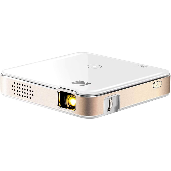 Портативний проєктор KODAK Luma 150: 1080p HD LED DLP з HDMI, USB, Micro SD та вбудованим динаміком. Сумісний з iOS та Android