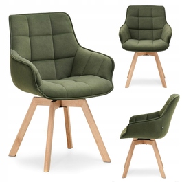 Стілець Mebel-Partner, оббивка тканина, зелений, 1 шт.