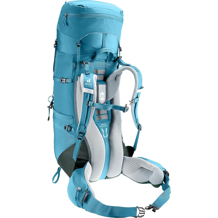 Рюкзак для трекінгу Deuter Aircontact Lite 35+10 SL для жінок, легкий, Lagoon-ivy, 35+10 л