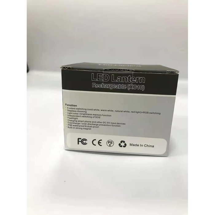 LED кемпінговий ліхтар із RGB підсвічуванням, 5200mAh, USB-заряджання, 6 режимів яскравості, магніт, димірування, для кемпінгу, походів та надзвичайних ситуацій