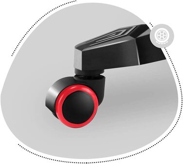 Дитяче ігрове крісло Huzaro Ranger 6.0, ергономічне, з підлокітниками, подушками для шиї та попереку, штучна шкіра та сітка, червоне, для комп'ютера та офісу
