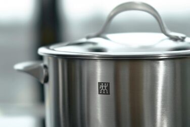 Набір каструль ZWILLING Essence 5 предметів з кришкою з термостійкого скла, індукційне дно, не покриті, нержавіюча сталь, сріблясті