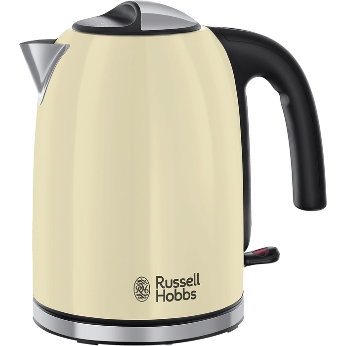 Тостер Russell Hobbs Retro Creme з лічильником часу + Чайник Colours+ Creme 1.7л, 2400Вт - Набір для кухні