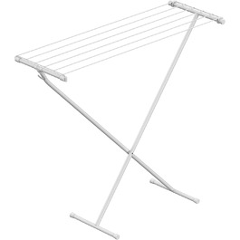 Сушарка для білизни Rörets Compact, 90x32x83 см, 5,5 м, біла, міцна та компактна, гачок для зберігання, шведська якість