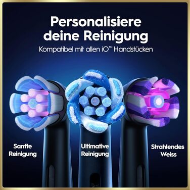 Електрична зубна щітка Oral-B iO Series 9, Sapphire Blue (чорний/синій), магнітний привод, преміум-якість