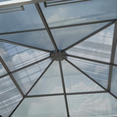Пергола Gartenpavillon Polycarbonat 3x3 м, бежева, з 4 боковинами та москітними сітками