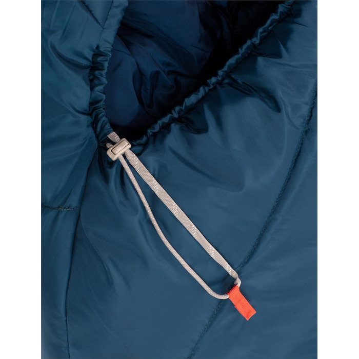 Трисезонний спальний мішок VAUDE Sioux 800 II (синій) для кемпінгу та туризму, синтетичний, температурний режим 2°C – 8°C, 220x80 см, блискавка справа