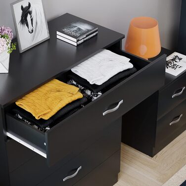 Комод і тумба Vida Designs Riano, МДФ, чорний, сучасний стиль