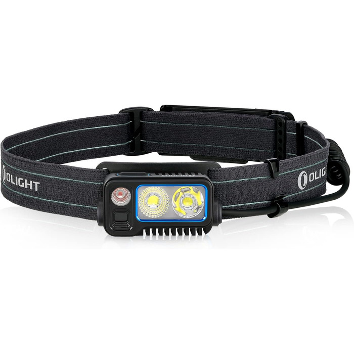Лобовий ліхтар OLIGHT Array 2 Pro з жестовим сенсором, LED, 1500 люмен, 150 м, USB-C, акумуляторний, 3 світлові режими, червоне світло, 60° регулювання, SOS, помаранчевий