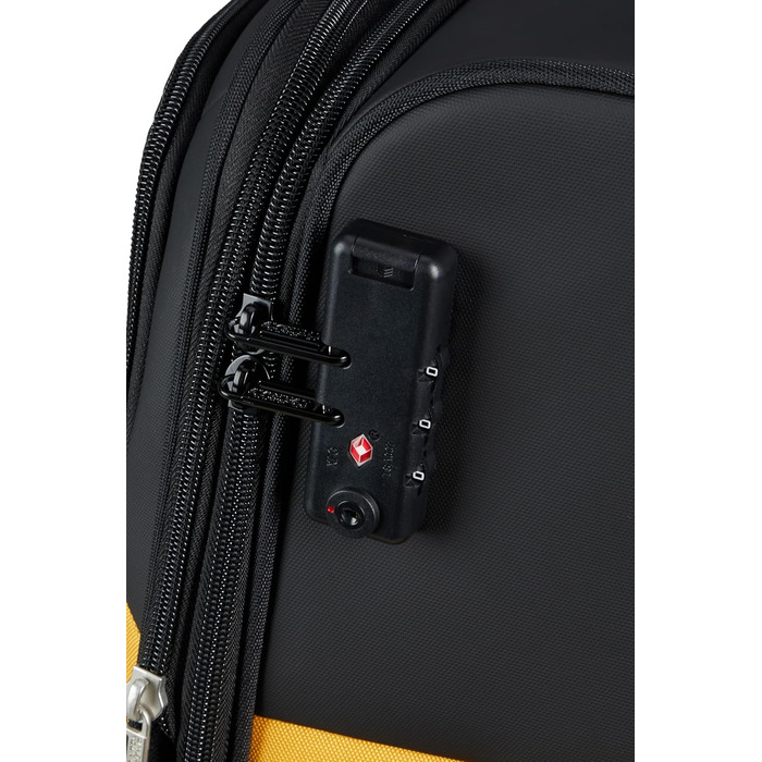 Валіза American Tourister Daring Dash Spinner M, розширювана, 67/75 л, 66.5 см, чорна/жовта