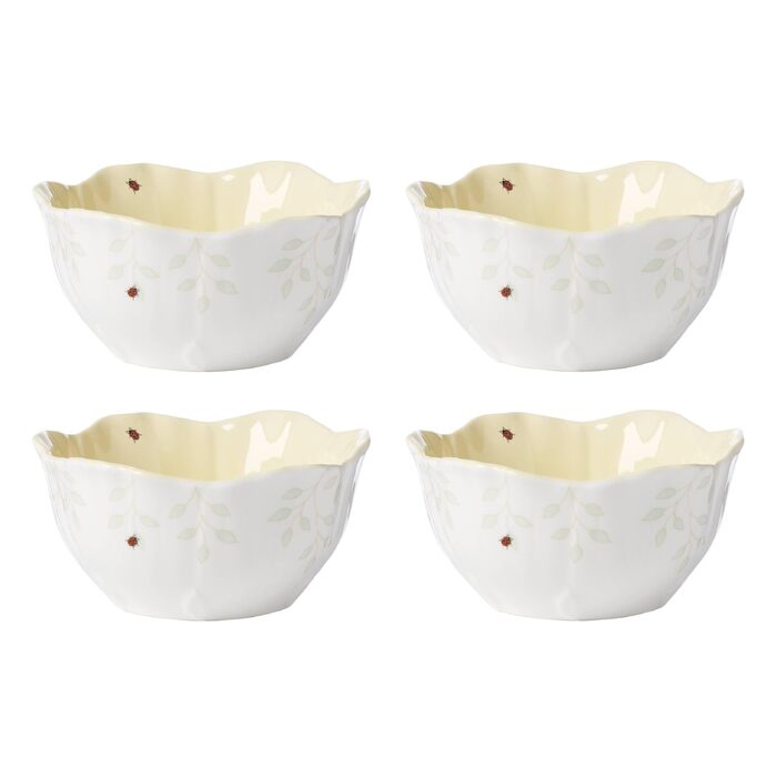 Набір десертних піал Lenox Butterfly Meadow Blumen, жовті, 4 шт.