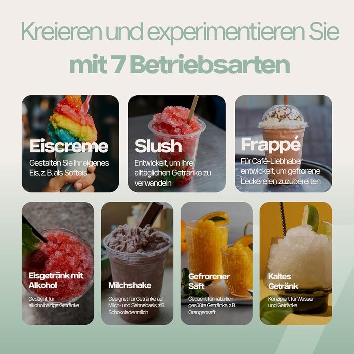 Машина для морозива 4Swiss самоохолоджувана з компресором для дому: приготування морозива, смузі, сляшу, граніти, йогурту - SM026