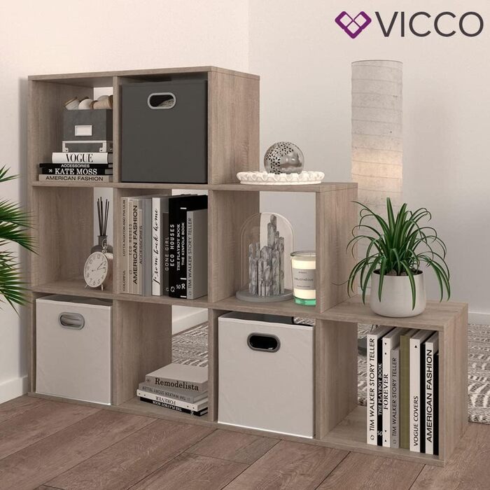 Стелаж Vicco Treppenregal, драбинчастий, дуб сонома, 142.2x107.8 см
