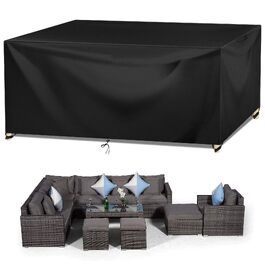 Чохол для садових меблів Wanocean 250x250x90 см, водонепроникний, Oxford 420D, анти-UV, захист від розривів, для палетних меблів