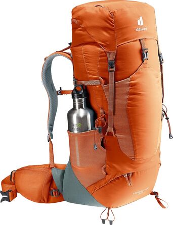 Рюкзак Deuter Aircontact Lite 40+10 л для трекінгу, каштаново-бірюзовий, легкий, одноколірний