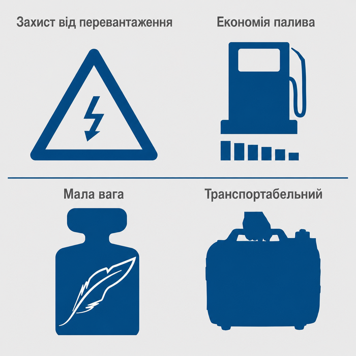 Генератор струму Scheppach SG2500i інверторний бензиновий | 2000W | 2x 230V, 2x USB | 64,1dB