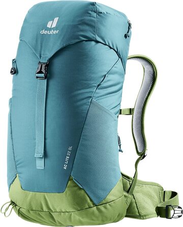 Жіночий туристичний рюкзак Deuter AC Lite 22 SL 2024, 22 л, синьо-зелений