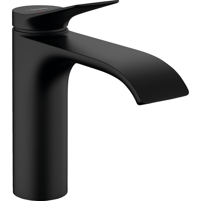 Змішувач для ванної кімнати Hansgrohe Vivenis з висотою виливу 110 мм (чорний мат), економія води (EcoSmart), артикул 75022000