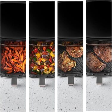 Аерофритюрниця Russell Hobbs SatisFry 4,3 л, 9 програм, Rapid AirFryer, без масла, сенсорне керування, компактна, гриль, випікання, до 200°C, модель 27610-56
