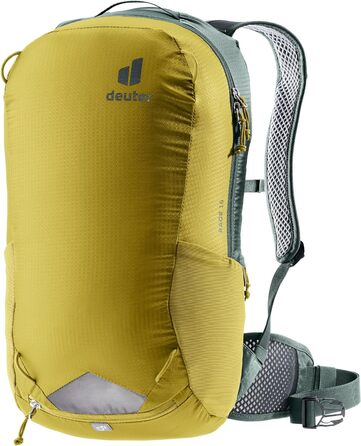 Велорюкзак Deuter Race 16, 16 л, Turmeric-Ivy, для велосипедистів