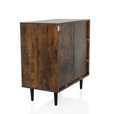 Сервант / комод LYKKJA 77x39,5x72 см 2 шухляди 2 двері коричневий/чорний hjh LIVING