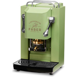 Кавомашина FABER Pro Deluxe для ESE-подушечок 44 мм, хром, латунний прес, Acid Green