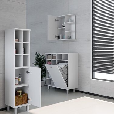 Шафа для ванної Vicco Fynn, біла, 78.4 x 91.6 см