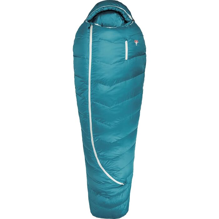 Зимовий спальний мішок Grüezi Bag Biopod DownWool Subzero, 200 см (Autumn Blue, на ріст до 175 см)