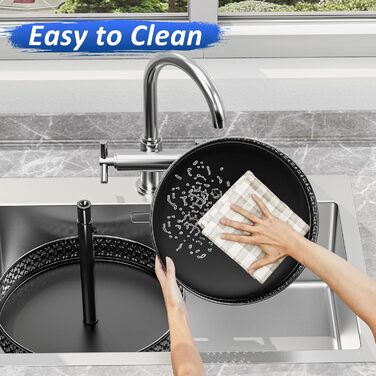 Органайзер Lazy Susan з 2 ярусами, обертовий металевий піднос 30,5 см, регульований, чорний, для спецій, кухні, шафи, ванної