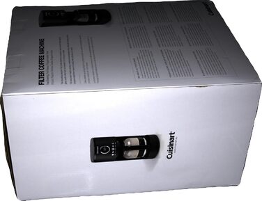 Кавоварка фільтраційна Cuisinart 1.8 л, 12 чашок, програмована, швидке заварювання, таймер 24 години, функція підтримки тепла, браузерна екстракція, мийка в посудомийці, чорна