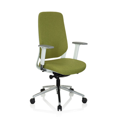 Офісне крісло / поворотне крісло CHIARO T4 WHITE тканина зелена hjh OFFICE