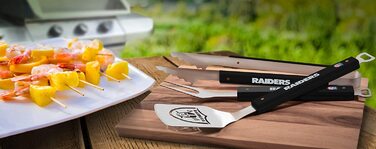 Набір для барбекю YouTheFan NFL, 3 предмети, Cleveland Browns/Las Vegas Raiders, серія Spirit