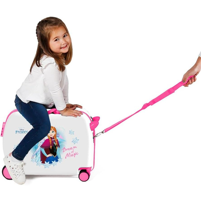 Дитяча валіза Disney Frozen Dream of Magic, жорсткий ABS, 50x38x20 см, 34 л, з кодовим замком, 4 колеса, ручна поклажа