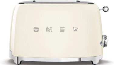 Тостер Smeg TSF01CREU Cream 2-слотовий, 6 рівнів підсмажування, функція розморожування та підігріву, 950 Вт