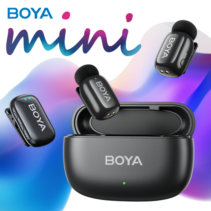 Бездротовий петличний мікрофон BOYA mini-18 TRS for camera Black