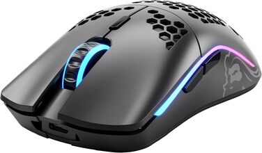 Бездротова ігрова миша Glorious Model O, сенсор BAMF, 2.4GHz, 69г, PTFE-ніжки, матово-чорна