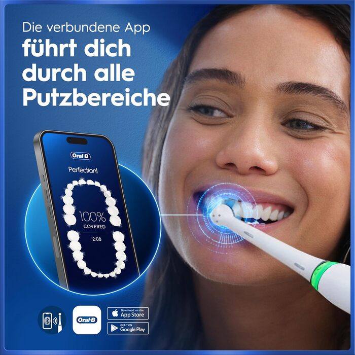 Електрична зубна щітка Oral-B iO Series 5, набір з 2 шт (чорна та біла), з додатковою насадкою та білим футляром
