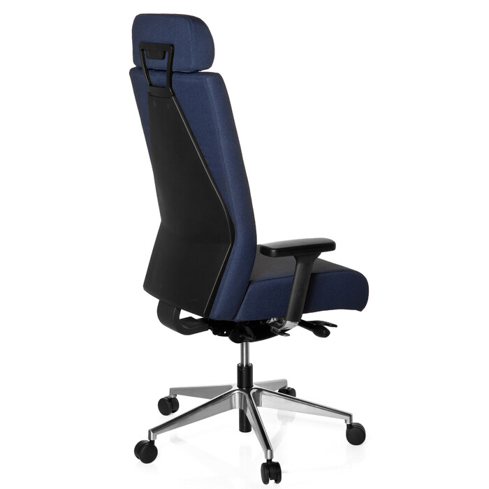 Офісне крісло / поворотне крісло PRO-TEC XXL з повною м'якою оббивкою Blue HJH OFFICE