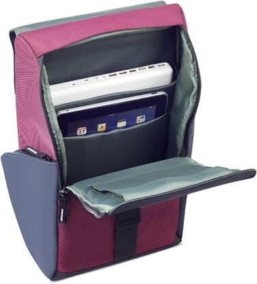 Рюкзак DELSEY PARIS Securflap м'який 21 л, бордовий, 45x31x14 см