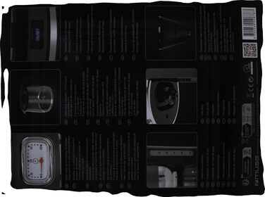 Кавоварка MUSE MS-220 DG з глечиком, 10 чашок, з функцією підігріву, скляна каністра, нержавіюча сталь, сіра