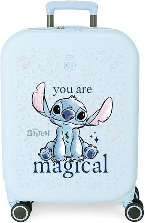 Дитяча валіза-кабінка Joumma Bags Disney Stitch 'You Are Magical', ABS, легка, з кодовим замком, блакитна