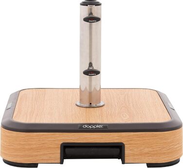 Сонячна парасоля Doppler AluPro Neo Push Up 200x250 см, алюмінієва, для балкона та тераси, нахиляється, з регулюванням висоти, відкриття/закриття Push-механізм