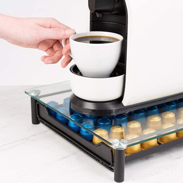 Органайзер для капсул Navaris для кавомашини Nespresso – тримач і шухляда для зберігання кавових капсул