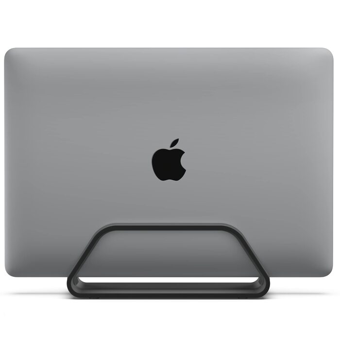 Вертикальна підставка для ноутбука Humancentric: сумісна з MacBook Pro та MacBook Air, чорний колір