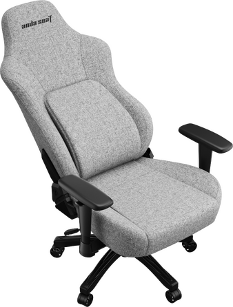 Крісло геймерське ігрове Anda Seat Phantom 4 L до 90 кг Gray Fabric (AD18YSD-72-G-F-G01)
