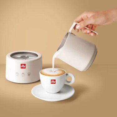 Кавова кружка illy 22984, 250 мл, нержавіюча сталь, біла